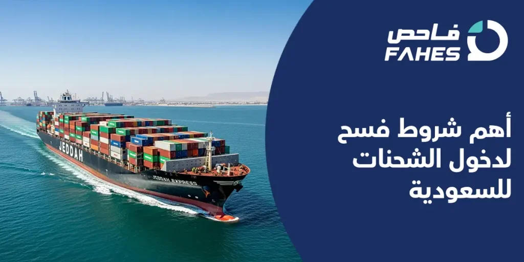 أهم شروط فسح لدخول الشحنات للسعودية