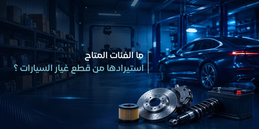 ما الفئات المتاح استيرادها من قطع غيار السيارات؟